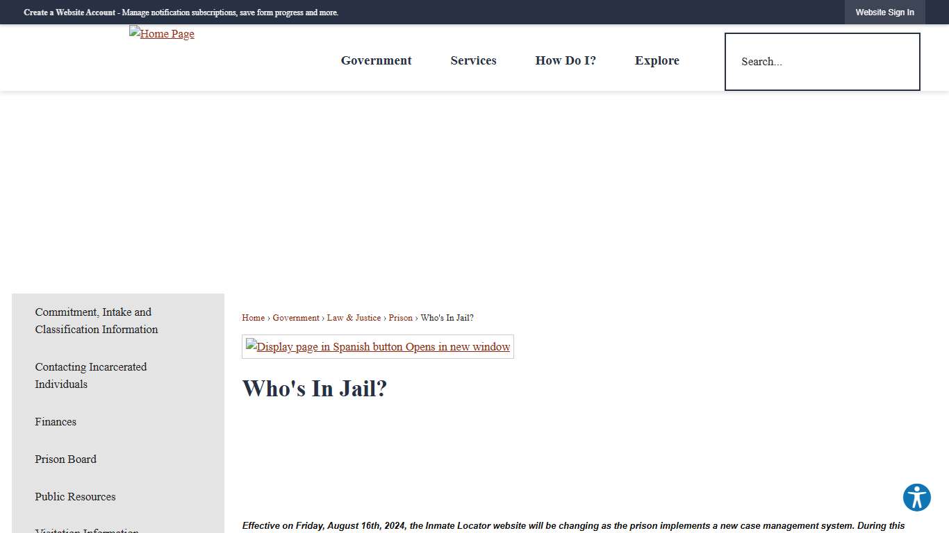 Who's In Jail? Lancaster County, PA - Official Website